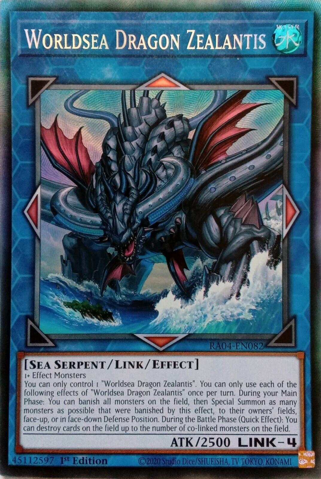 Worldsea Dragon Zealantis [RA04-EN082] Prismatic Collector's Rare | Gear Gaming Bentonville