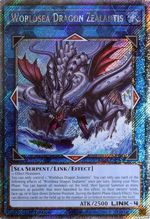 Worldsea Dragon Zealantis [RA04-EN082] Platinum Secret Rare | Gear Gaming Bentonville