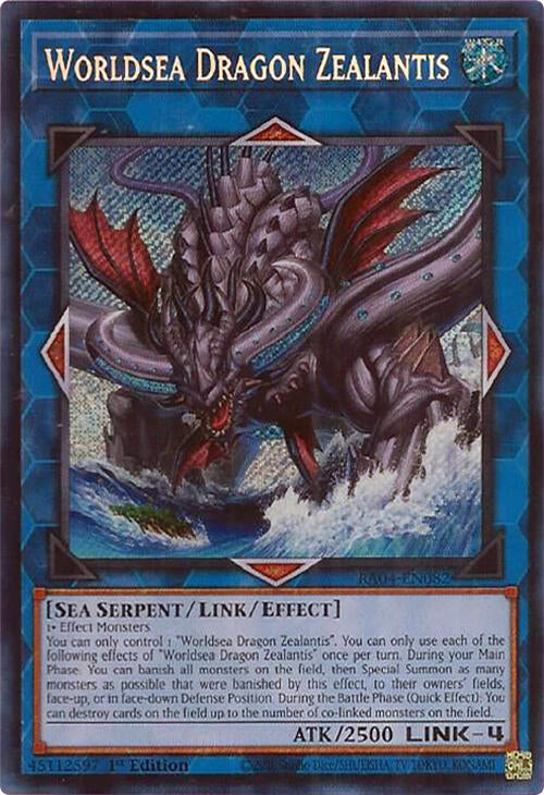 Worldsea Dragon Zealantis [RA04-EN082] Secret Rare | Gear Gaming Bentonville