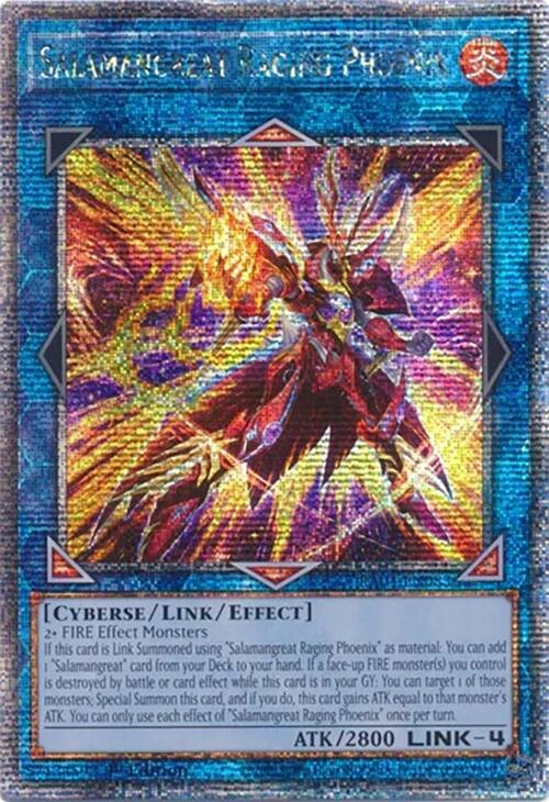 Salamangreat Raging Phoenix [RA04-EN083] Quarter Century Secret Rare | Gear Gaming Bentonville