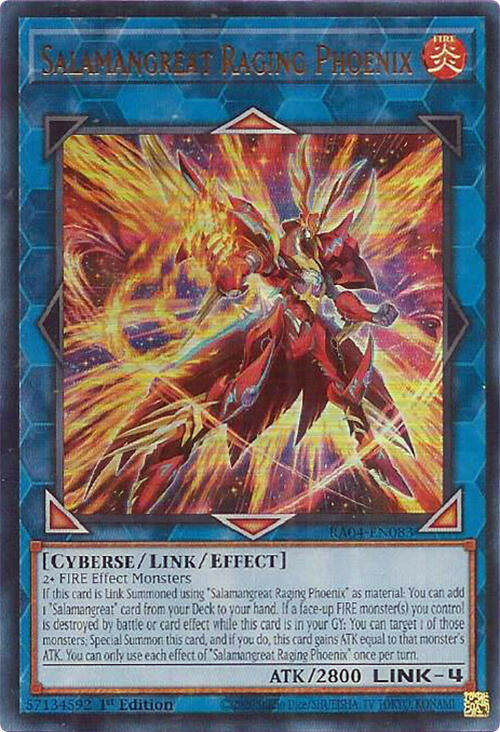 Salamangreat Raging Phoenix [RA04-EN083] Ultra Rare | Gear Gaming Bentonville