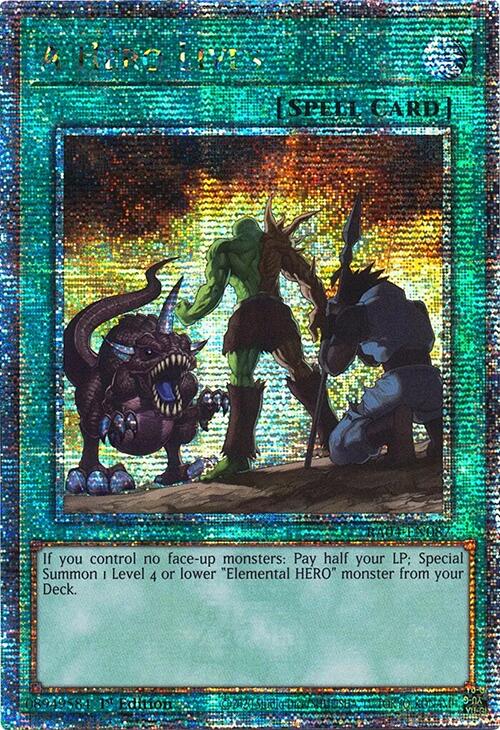 A Hero Lives [RA04-EN087] Quarter Century Secret Rare | Gear Gaming Bentonville