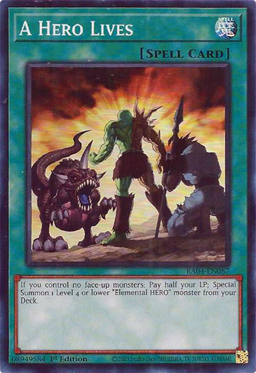 A Hero Lives [RA04-EN087] Super Rare | Gear Gaming Bentonville