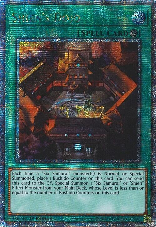 Shien's Dojo [RA04-EN088] Quarter Century Secret Rare | Gear Gaming Bentonville