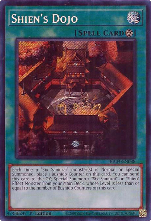 Shien's Dojo [RA04-EN088] Secret Rare | Gear Gaming Bentonville