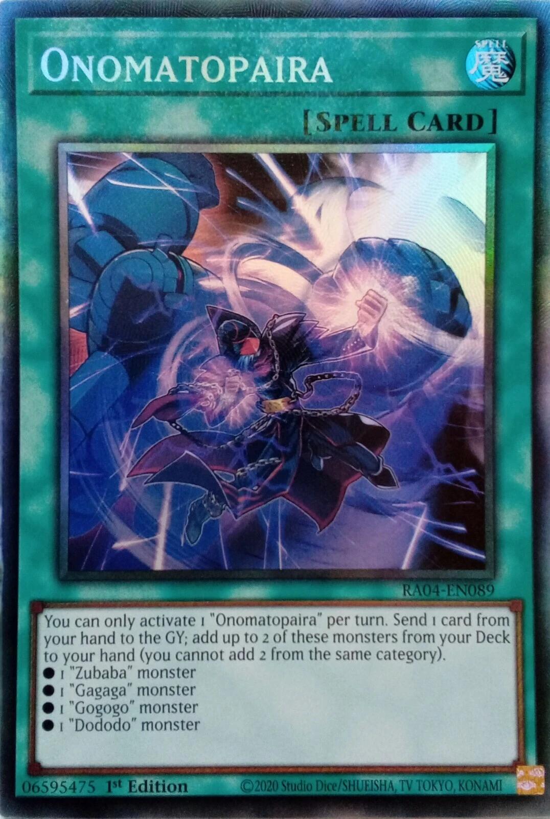 Onomatopaira [RA04-EN089] Prismatic Collector's Rare | Gear Gaming Bentonville