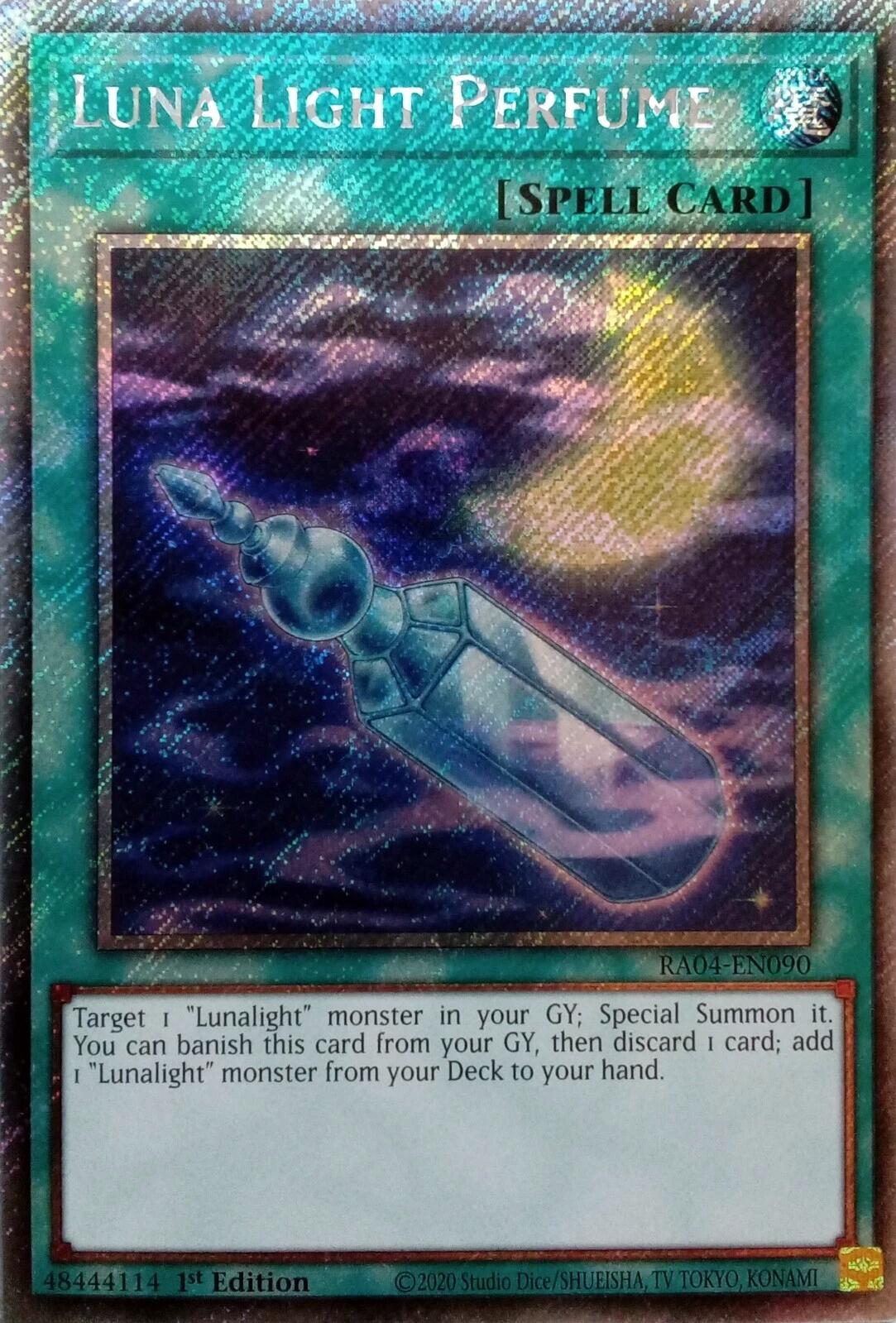 Luna Light Perfume [RA04-EN090] Platinum Secret Rare | Gear Gaming Bentonville