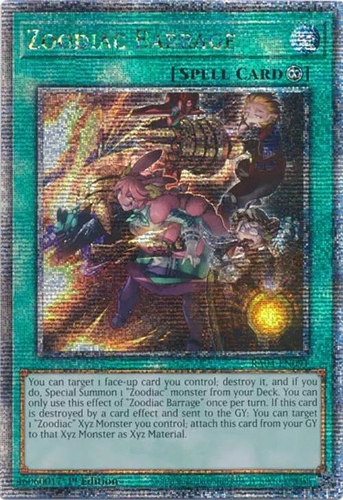 Zoodiac Barrage [RA04-EN091] Quarter Century Secret Rare | Gear Gaming Bentonville