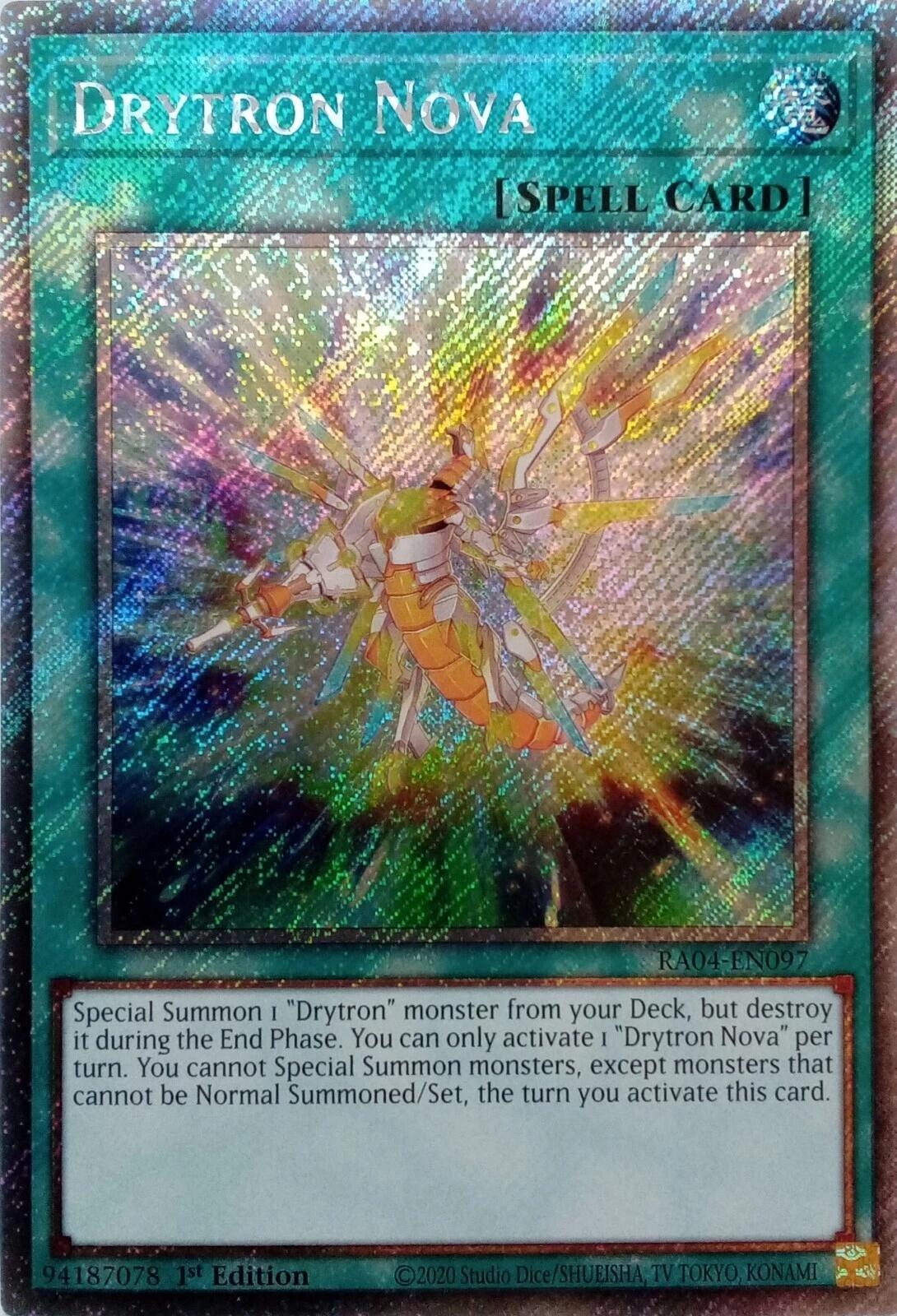 Drytron Nova [RA04-EN097] Platinum Secret Rare | Gear Gaming Bentonville