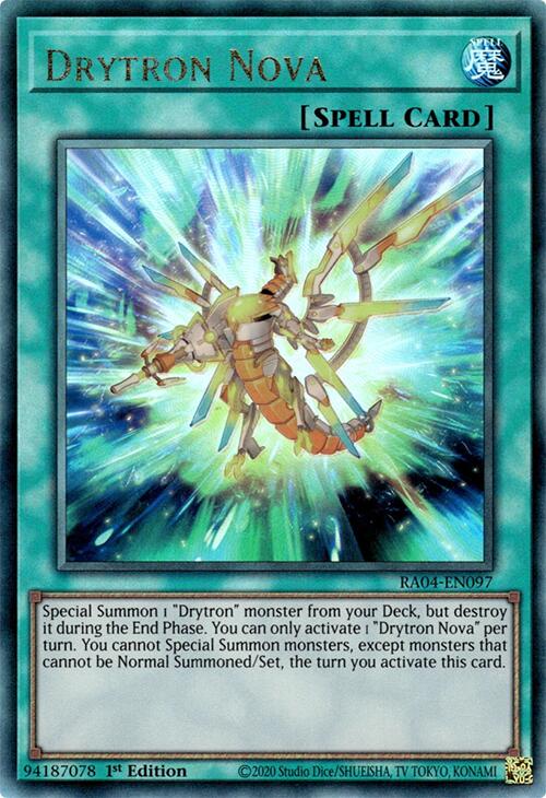 Drytron Nova [RA04-EN097] Prismatic Ultimate Rare | Gear Gaming Bentonville