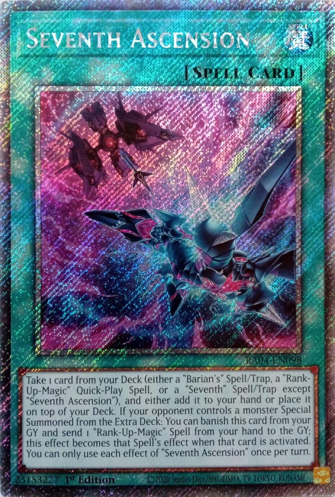 Seventh Ascension [RA04-EN098] Platinum Secret Rare | Gear Gaming Bentonville