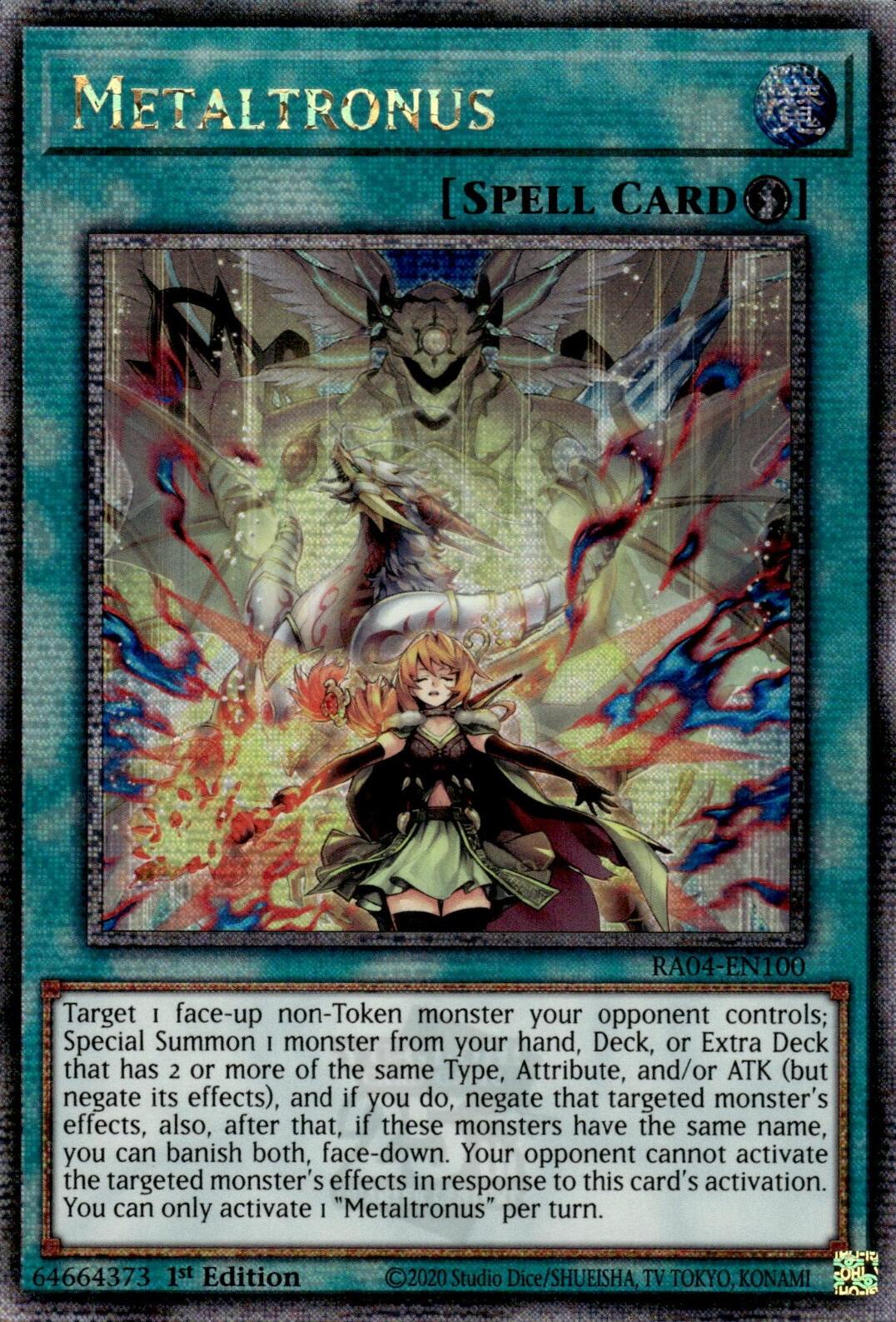 Metaltronus [RA04-EN100] Quarter Century Secret Rare | Gear Gaming Bentonville