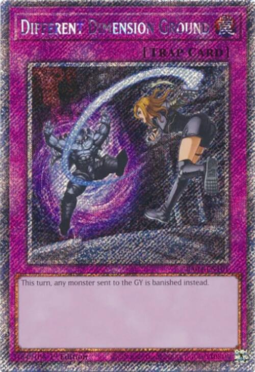 Different Dimension Ground [RA04-EN101] Platinum Secret Rare | Gear Gaming Bentonville
