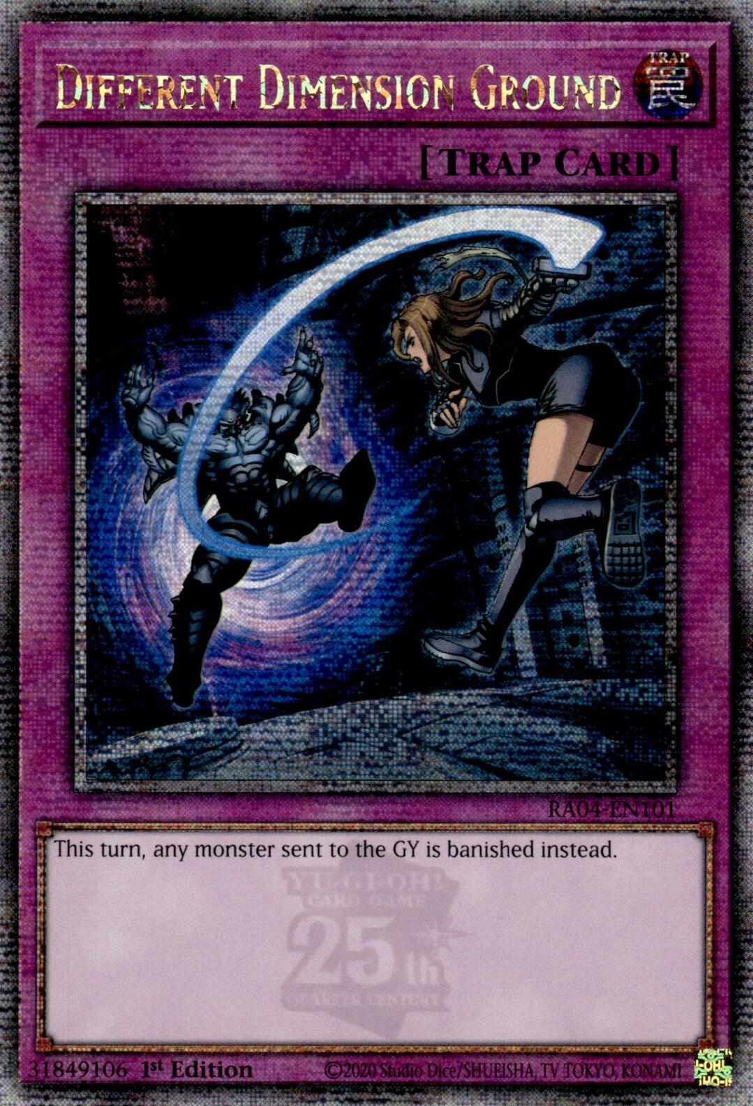 Different Dimension Ground [RA04-EN101] Quarter Century Secret Rare | Gear Gaming Bentonville
