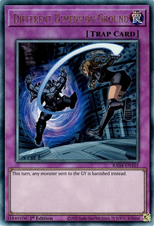 Different Dimension Ground [RA04-EN101] Prismatic Ultimate Rare | Gear Gaming Bentonville