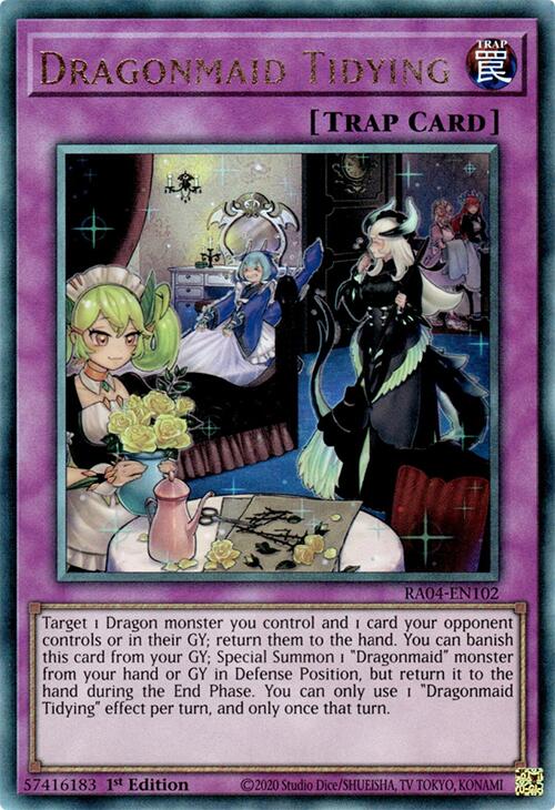 Dragonmaid Tidying [RA04-EN102] Prismatic Ultimate Rare | Gear Gaming Bentonville