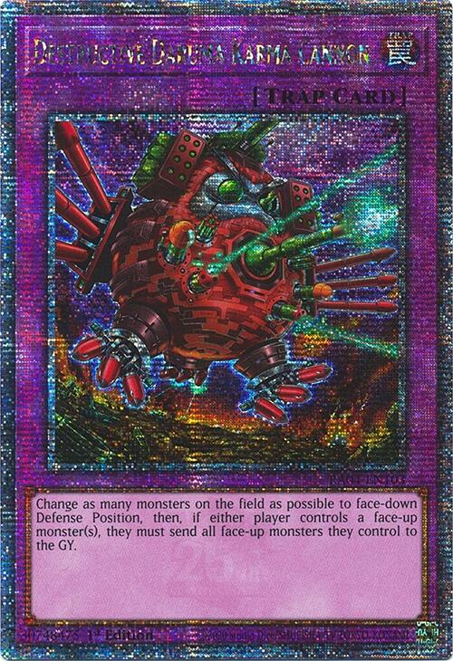 Destructive Daruma Karma Cannon [RA04-EN103] Quarter Century Secret Rare | Gear Gaming Bentonville