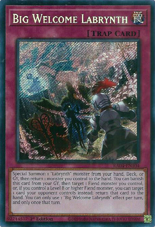 Big Welcome Labrynth [RA04-EN104] Secret Rare | Gear Gaming Bentonville
