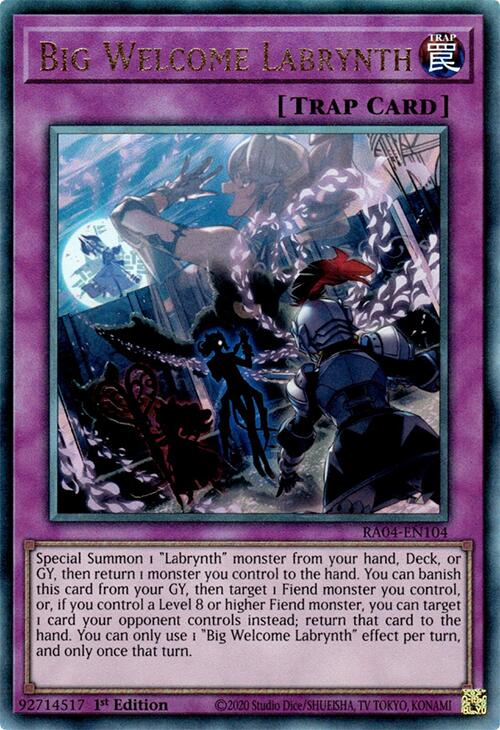 Big Welcome Labrynth [RA04-EN104] Prismatic Ultimate Rare | Gear Gaming Bentonville