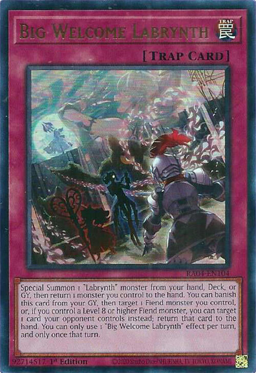 Big Welcome Labrynth [RA04-EN104] Ultra Rare | Gear Gaming Bentonville