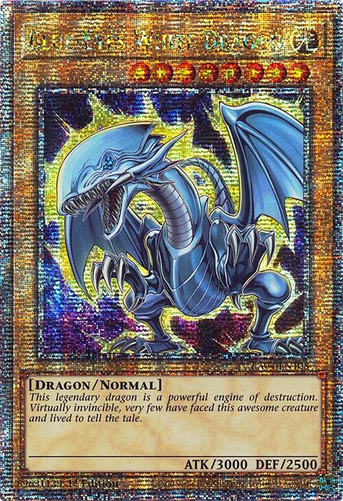 Blue-Eyes White Dragon (7th Art) [RA04-EN108] Quarter Century Secret Rare | Gear Gaming Bentonville