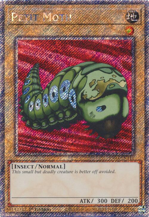 Petit Moth [RA04-EN111] Platinum Secret Rare | Gear Gaming Bentonville