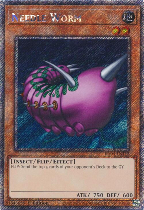 Needle Worm [RA04-EN112] Platinum Secret Rare | Gear Gaming Bentonville