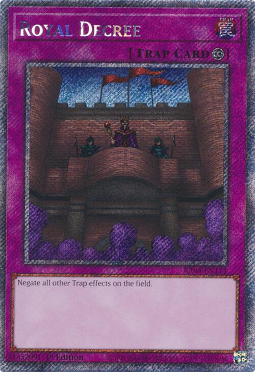 Royal Decree [RA04-EN113] Platinum Secret Rare | Gear Gaming Bentonville
