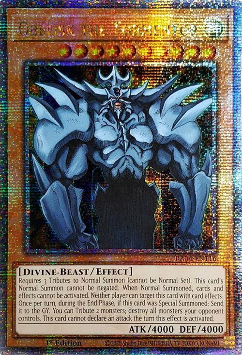 Obelisk the Tormentor [RA04-EN116] Quarter Century Secret Rare | Gear Gaming Bentonville