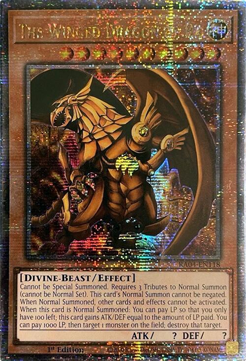 The Winged Dragon of Ra [RA04-EN118] Quarter Century Secret Rare | Gear Gaming Bentonville
