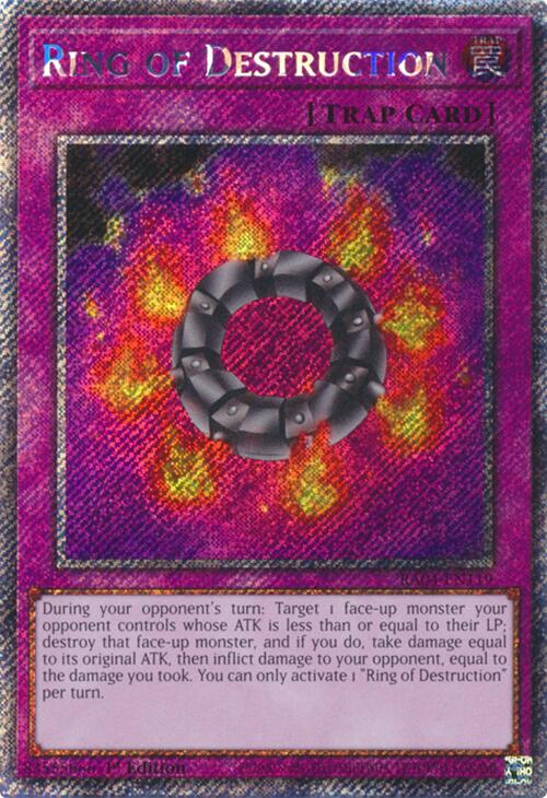 Ring of Destruction [RA04-EN119] Platinum Secret Rare | Gear Gaming Bentonville