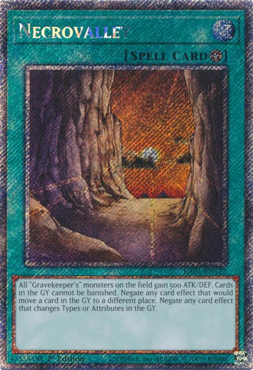 Necrovalley [RA04-EN122] Platinum Secret Rare | Gear Gaming Bentonville