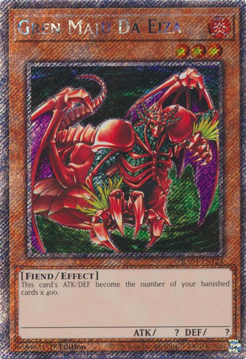 Gren Maju Da Eiza [RA04-EN124] Platinum Secret Rare | Gear Gaming Bentonville