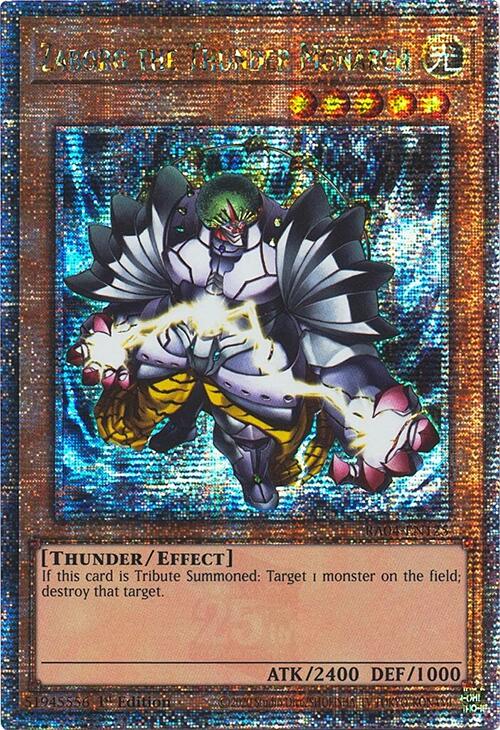 Zaborg the Thunder Monarch [RA04-EN125] Quarter Century Secret Rare | Gear Gaming Bentonville