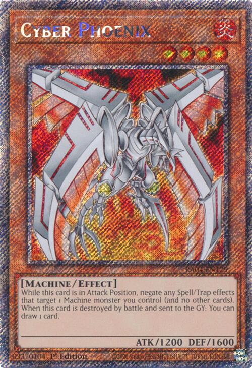 Cyber Phoenix [RA04-EN129] Platinum Secret Rare | Gear Gaming Bentonville