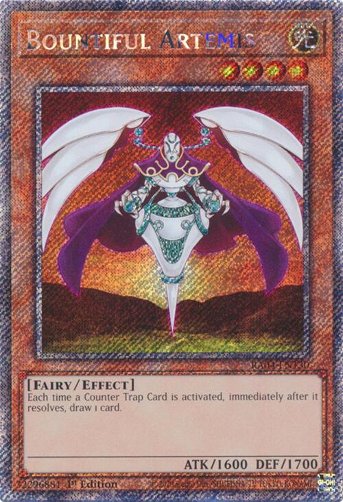 Bountiful Artemis [RA04-EN130] Platinum Secret Rare | Gear Gaming Bentonville