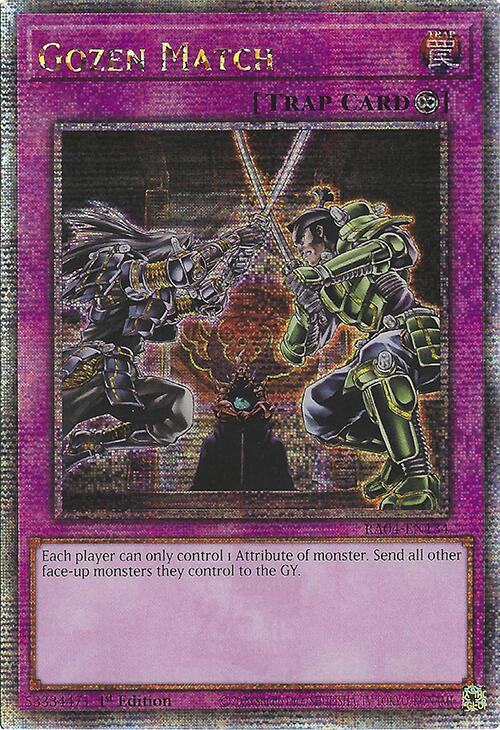 Gozen Match [RA04-EN134] Quarter Century Secret Rare | Gear Gaming Bentonville