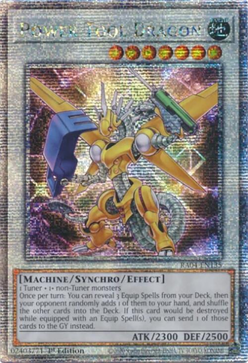 Power Tool Dragon [RA04-EN135] Quarter Century Secret Rare | Gear Gaming Bentonville