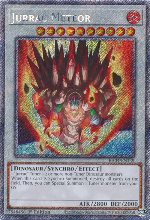 Jurrac Meteor [RA04-EN139] Platinum Secret Rare | Gear Gaming Bentonville