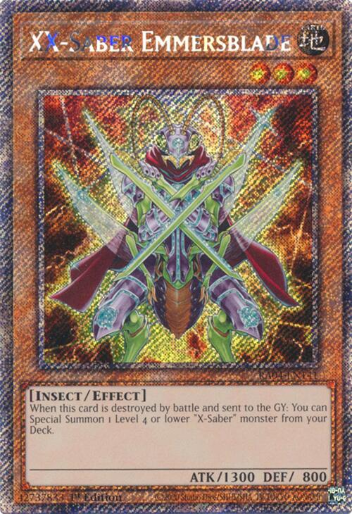 XX-Saber Emmersblade [RA04-EN141] Platinum Secret Rare | Gear Gaming Bentonville