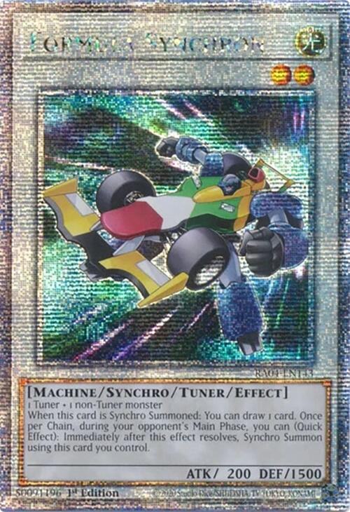 Formula Synchron [RA04-EN143] Quarter Century Secret Rare | Gear Gaming Bentonville