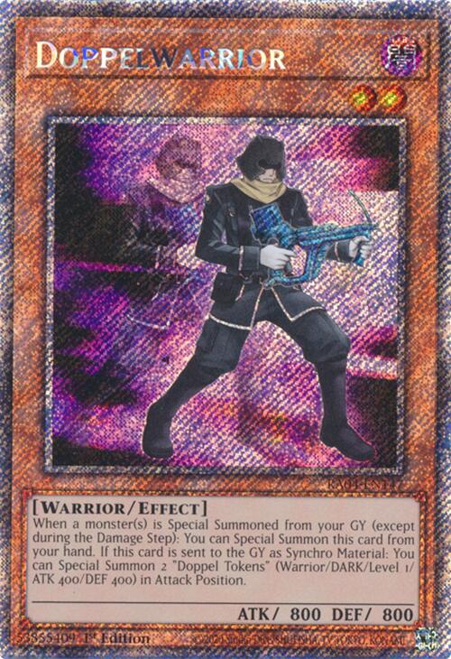 Doppelwarrior [RA04-EN147] Platinum Secret Rare | Gear Gaming Bentonville