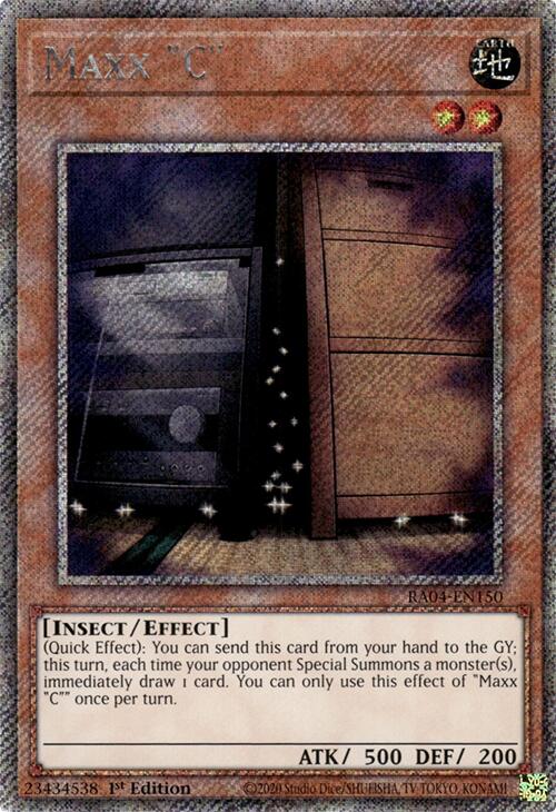 Maxx "C" [RA04-EN150] Platinum Secret Rare | Gear Gaming Bentonville