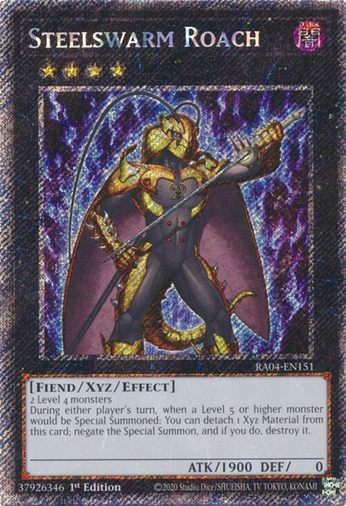 Steelswarm Roach [RA04-EN151] Platinum Secret Rare | Gear Gaming Bentonville
