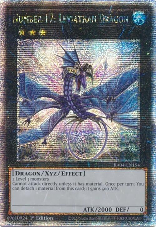 Number 17: Leviathan Dragon [RA04-EN154] Quarter Century Secret Rare | Gear Gaming Bentonville