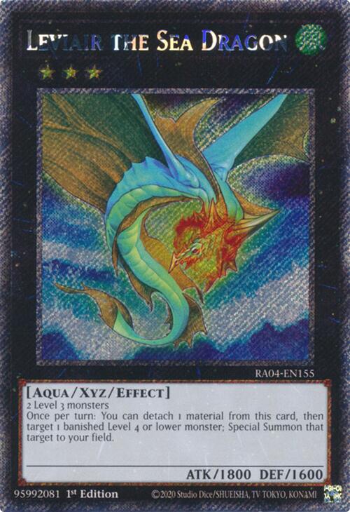 Leviair the Sea Dragon [RA04-EN155] Platinum Secret Rare | Gear Gaming Bentonville
