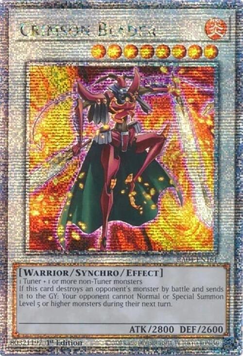 Crimson Blader [RA04-EN161] Quarter Century Secret Rare | Gear Gaming Bentonville
