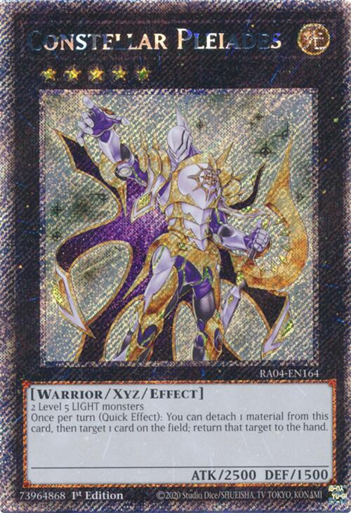 Constellar Pleiades [RA04-EN164] Platinum Secret Rare | Gear Gaming Bentonville