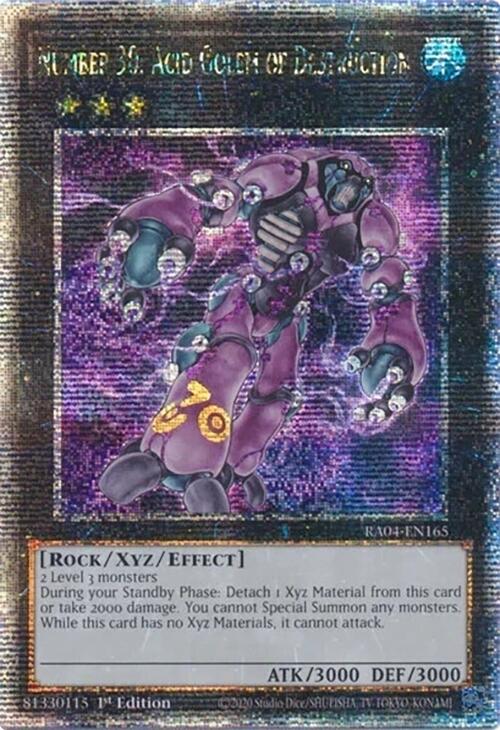 Number 30: Acid Golem of Destruction [RA04-EN165] Quarter Century Secret Rare | Gear Gaming Bentonville