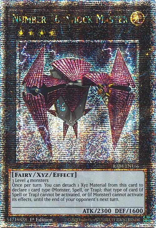 Number 16: Shock Master [RA04-EN166] Quarter Century Secret Rare | Gear Gaming Bentonville